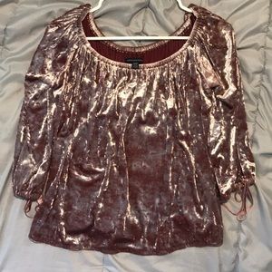 Crushed velvet American Eagle 3/4 sleeve